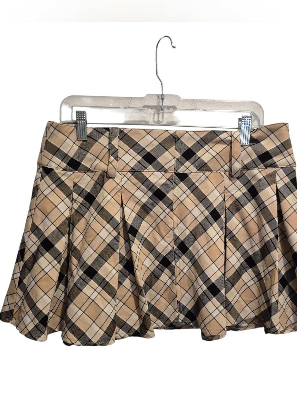 New Forever 21 Plaid Mini Skirt Size Large NWT Pleated School Y2K Style